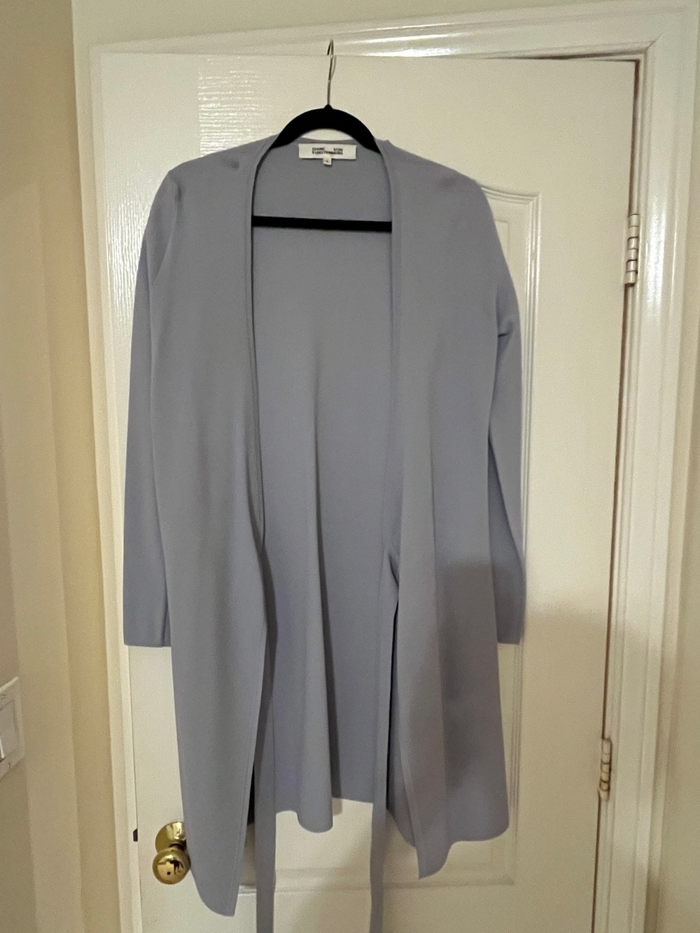 Diane von Furstenberg Soft Lavender Open Cardigan